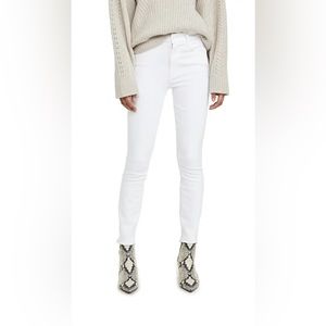 White MOTHER High Waisted Looker Ankle Fray Jeans, NEW WITH TAGS, size 30